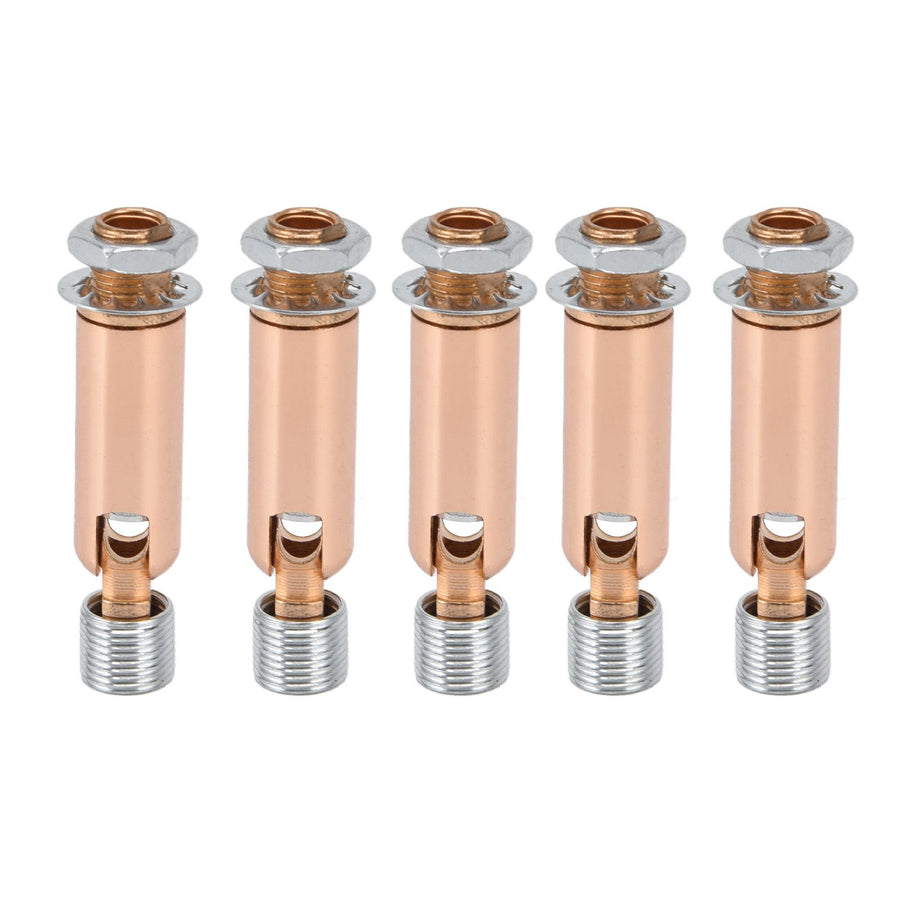 5Pcs M10 Sloped Ceiling Adapter for Ceiling Lamp Pendant Light Chandelier Track Suspension Accessories M10 External Gear Steering Joint Rose Gold