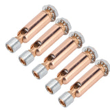 5Pcs M10 Sloped Ceiling Adapter for Ceiling Lamp Pendant Light Chandelier Track Suspension Accessories M10 External Gear Steering Joint Rose Gold - Top-Down View