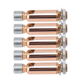 5Pcs M10 Sloped Ceiling Adapter for Ceiling Lamp Pendant Light Chandelier Track Suspension Accessories M10 External Gear Steering Joint Rose Gold - Rear View