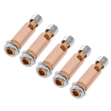 5Pcs M10 Sloped Ceiling Adapter for Ceiling Lamp Pendant Light Chandelier Track Suspension Accessories M10 External Gear Steering Joint Rose Gold