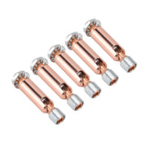 5Pcs M10 Sloped Ceiling Adapter for Ceiling Lamp Pendant Light Chandelier Track Suspension Accessories M10 External Gear Steering Joint Rose Gold