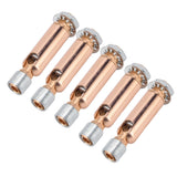 5Pcs M10 Sloped Ceiling Adapter for Ceiling Lamp Pendant Light Chandelier Track Suspension Accessories M10 External Gear Steering Joint Rose Gold - Extra Image