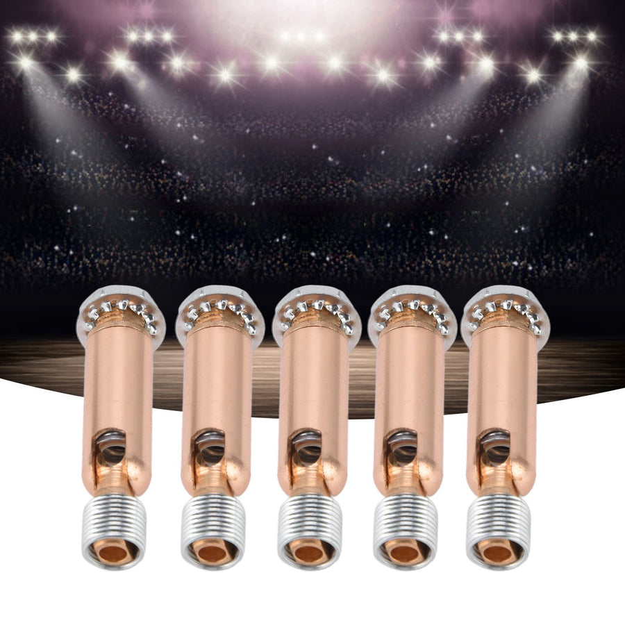 5Pcs M10 Sloped Ceiling Adapter for Ceiling Lamp Pendant Light Chandelier Track Suspension Accessories M10 External Gear Steering Joint Rose Gold