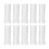 10Pcs E14 Metal Tube for Candle Lamp Holder Lamp Base Lighting Accessories 25x80mm White
