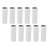 10Pcs E14 Metal Tube for Candle Lamp Holder Lamp Base Lighting Accessories 25x80mm White