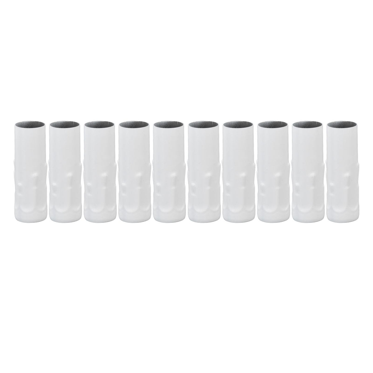 10Pcs E14 Metal Tube for Candle Lamp Holder Lamp Base Lighting Accessories 25x80mm White