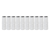 10Pcs E14 Metal Tube for Candle Lamp Holder Lamp Base Lighting Accessories 25x80mm White