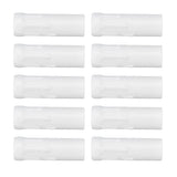 10Pcs E14 Metal Tube for Candle Lamp Holder Lamp Base Lighting Accessories 25x80mm White