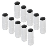 10Pcs E14 Metal Tube for Candle Lamp Holder Lamp Base Lighting Accessories 25x80mm White