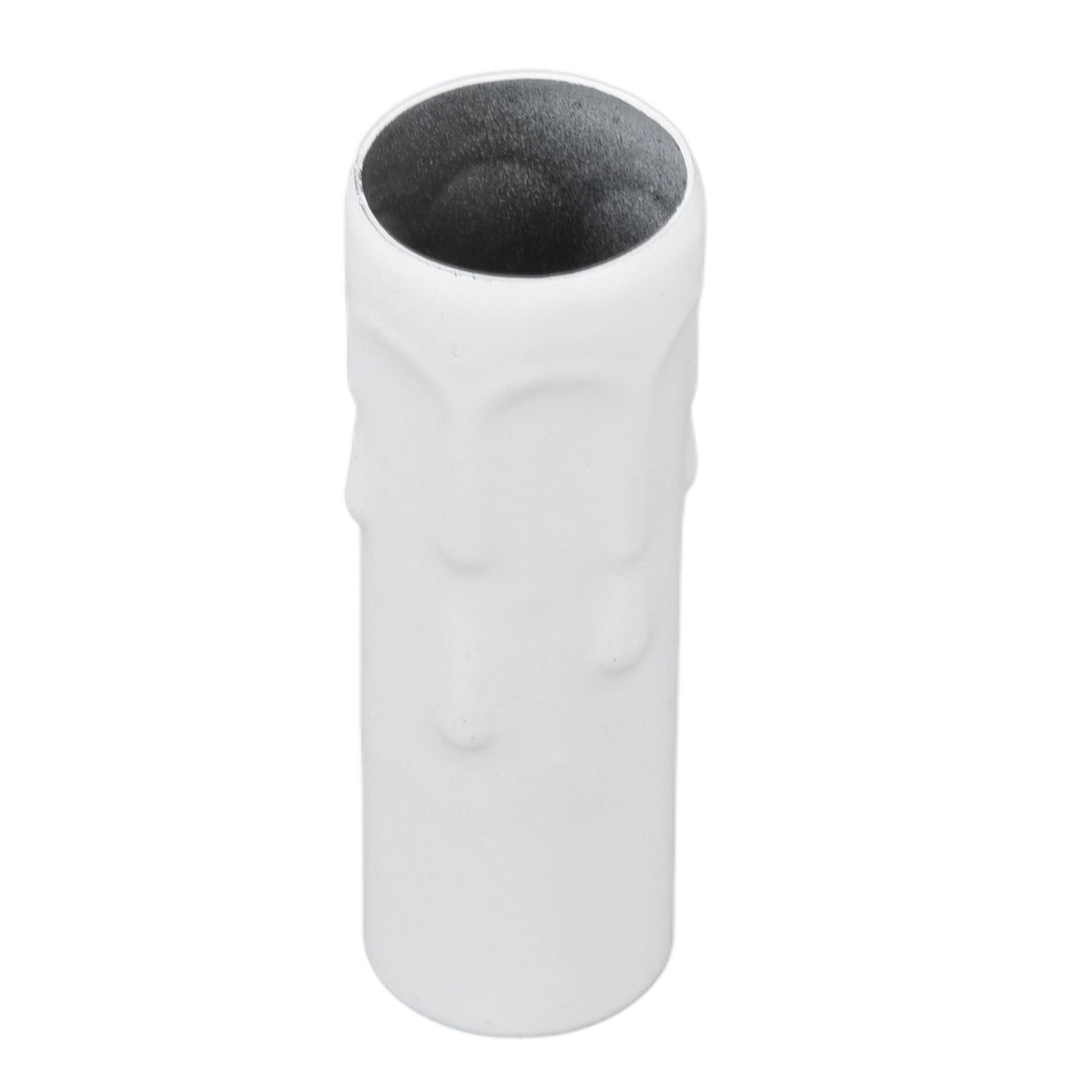 10Pcs E14 Metal Tube for Candle Lamp Holder Lamp Base Lighting Accessories 25x80mm White