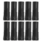10Pcs E14 Metal Tube for Candle Lamp Holder Lamp Base Lighting Accessories 25x80mm Black