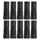 10Pcs E14 Metal Tube for Candle Lamp Holder Lamp Base Lighting Accessories 25x80mm Black