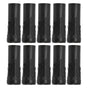 10Pcs E14 Metal Tube for Candle Lamp Holder Lamp Base Lighting Accessories 25x80mm Black