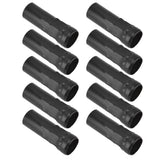 10Pcs E14 Metal Tube for Candle Lamp Holder Lamp Base Lighting Accessories 25x80mm Black