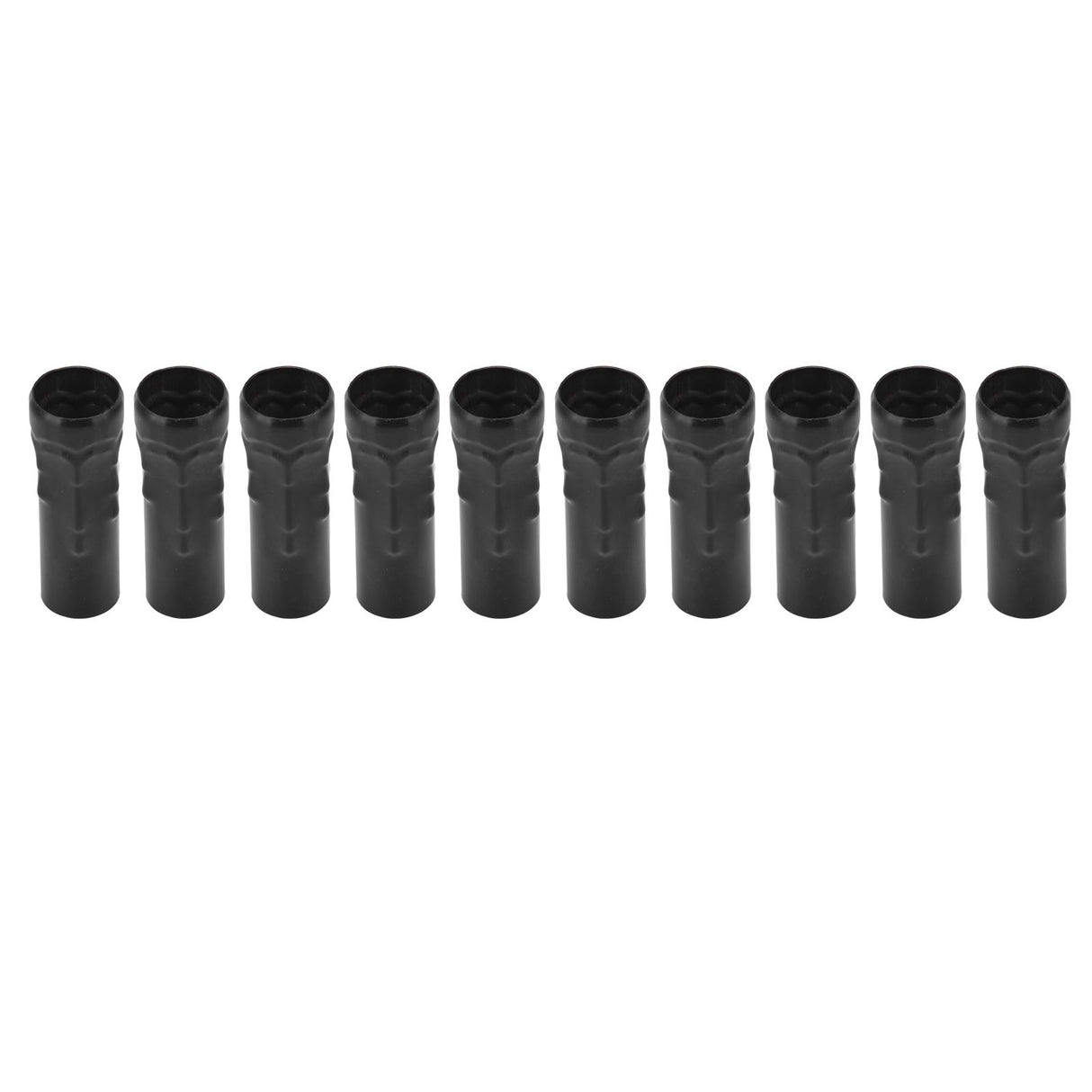 10Pcs E14 Metal Tube for Candle Lamp Holder Lamp Base Lighting Accessories 25x80mm Black