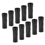 10Pcs E14 Metal Tube for Candle Lamp Holder Lamp Base Lighting Accessories 25x80mm Black