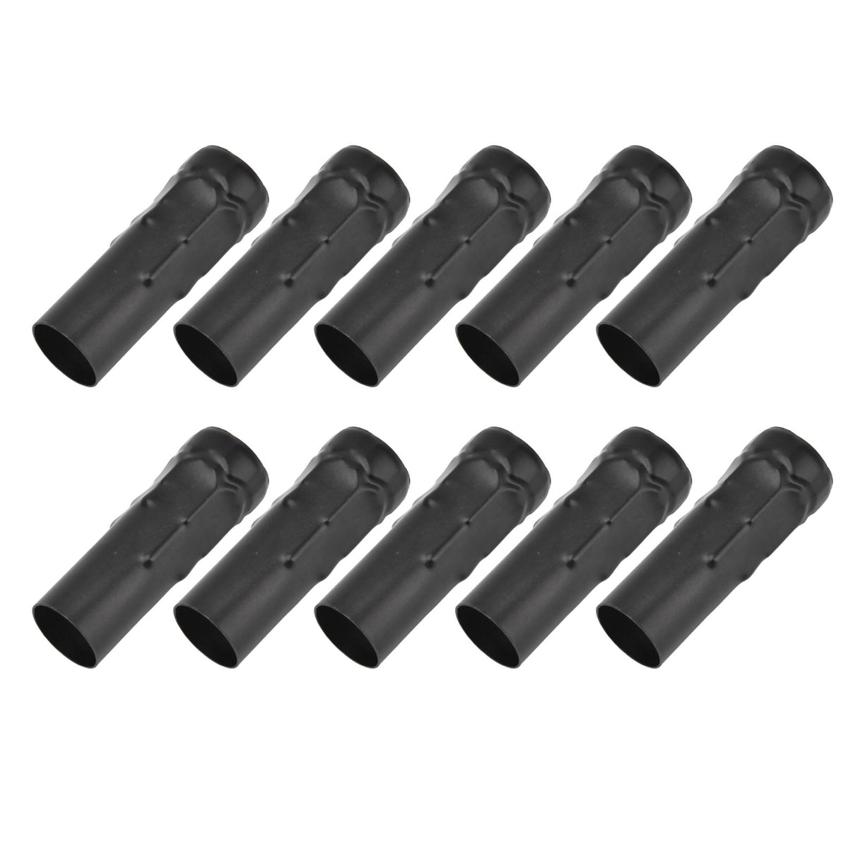 10Pcs E14 Metal Tube for Candle Lamp Holder Lamp Base Lighting Accessories 25x80mm Black