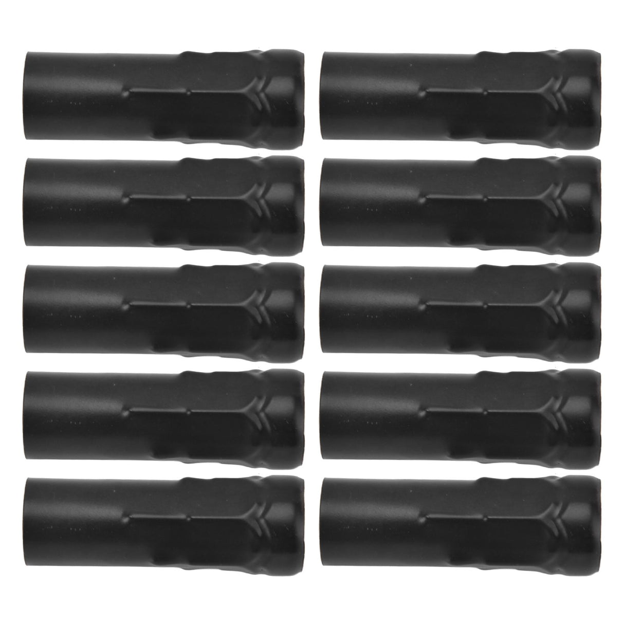 10Pcs E14 Metal Tube for Candle Lamp Holder Lamp Base Lighting Accessories 25x80mm Black