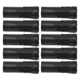 10Pcs E14 Metal Tube for Candle Lamp Holder Lamp Base Lighting Accessories 25x80mm Black