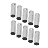 10Pcs E14 Metal Tube for Candle Lamp Holder Lamp Base Lighting Accessories 25x80mm Chrome