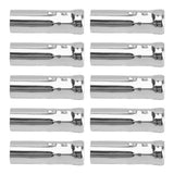 10Pcs E14 Metal Tube for Candle Lamp Holder Lamp Base Lighting Accessories 25x80mm Chrome