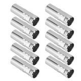 10Pcs E14 Metal Tube for Candle Lamp Holder Lamp Base Lighting Accessories 25x80mm Chrome