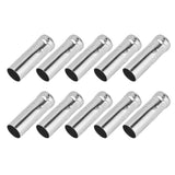 10Pcs E14 Metal Tube for Candle Lamp Holder Lamp Base Lighting Accessories 25x80mm Chrome