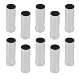 10Pcs E14 Metal Tube for Candle Lamp Holder Lamp Base Lighting Accessories 25x80mm Chrome