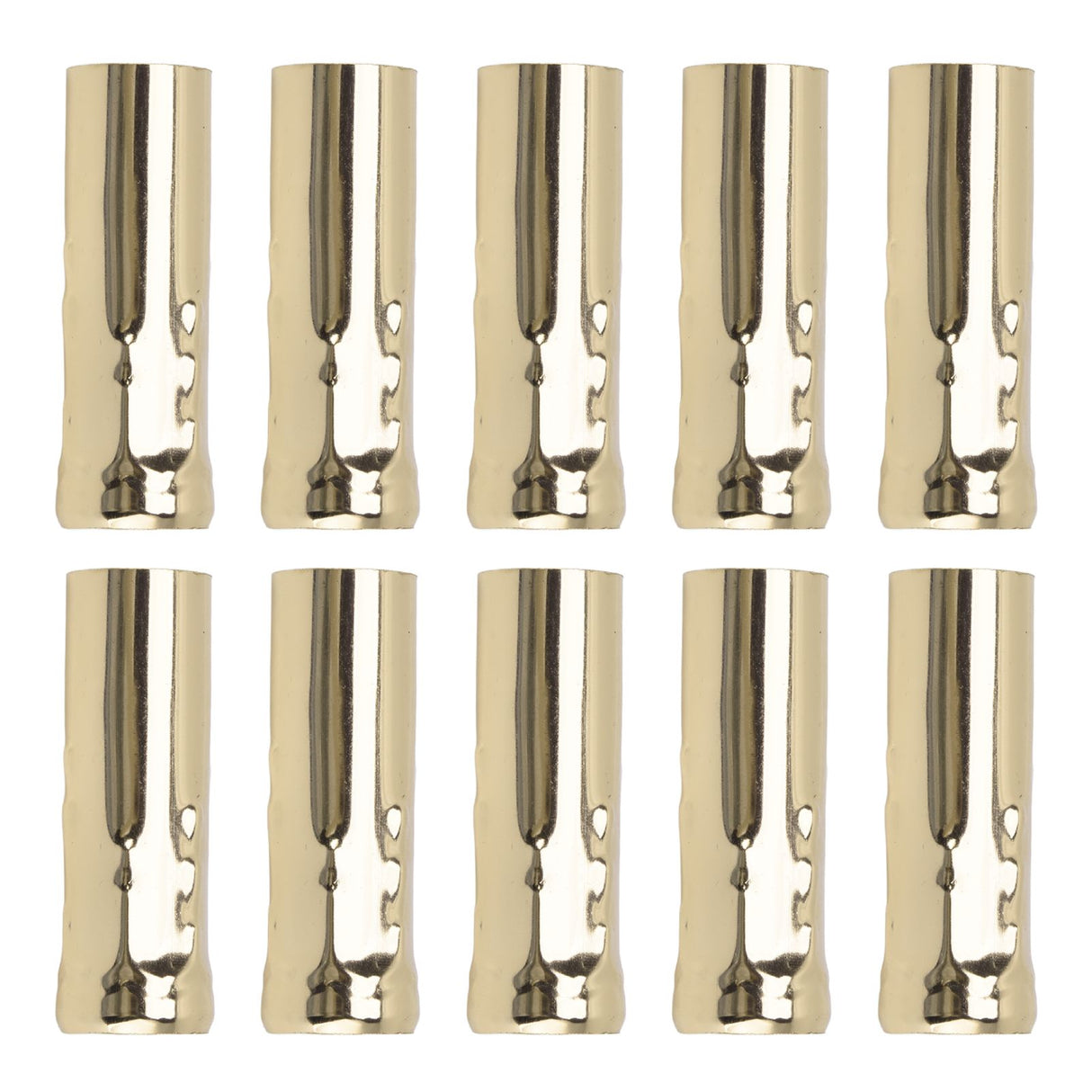 10Pcs E14 Metal Tube for Candle Lamp Holder Lamp Base Lighting Accessories 25x80mm Gold