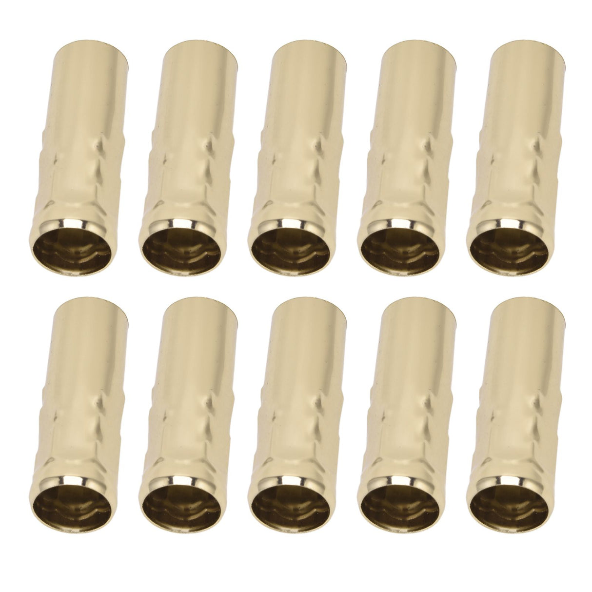 10Pcs E14 Metal Tube for Candle Lamp Holder Lamp Base Lighting Accessories 25x80mm Gold