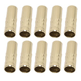 10Pcs E14 Metal Tube for Candle Lamp Holder Lamp Base Lighting Accessories 25x80mm Gold