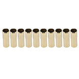 10Pcs E14 Metal Tube for Candle Lamp Holder Lamp Base Lighting Accessories 25x80mm Gold - Top-Down View