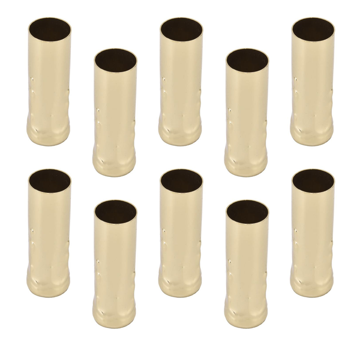 10Pcs E14 Metal Tube for Candle Lamp Holder Lamp Base Lighting Accessories 25x80mm Gold