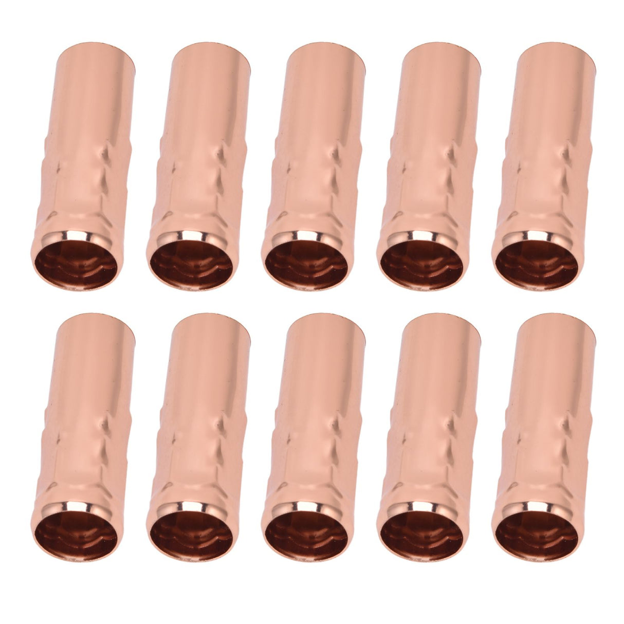 10Pcs E14 Metal Tube for Candle Lamp Holder Lamp Base Lighting Accessories 25x80mm Rose Gold