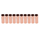 10Pcs E14 Metal Tube for Candle Lamp Holder Lamp Base Lighting Accessories 25x80mm Rose Gold