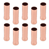 10Pcs E14 Metal Tube for Candle Lamp Holder Lamp Base Lighting Accessories 25x80mm Rose Gold