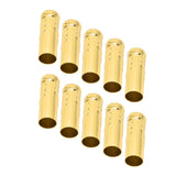 10Pcs E14 Metal Tube for Candle Lamp Holder Lamp Base Lighting Accessories 25x80mm Electrophoresis Gold