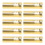 10Pcs E14 Metal Tube for Candle Lamp Holder Lamp Base Lighting Accessories 25x80mm Electrophoresis Gold - Close-Up Angle
