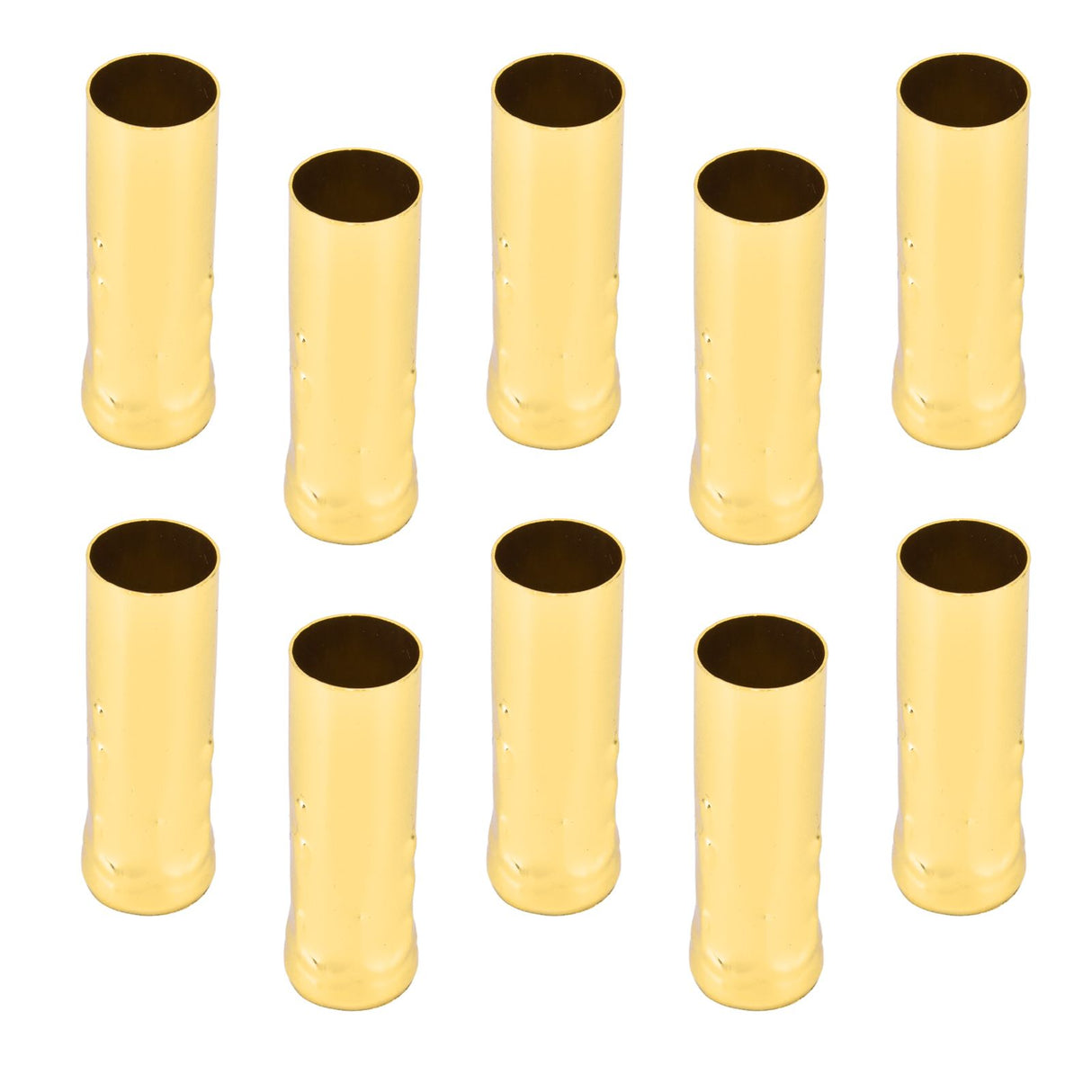 10Pcs E14 Metal Tube for Candle Lamp Holder Lamp Base Lighting Accessories 25x80mm Electrophoresis Gold
