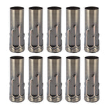 10Pcs E14 Metal Tube for Candle Lamp Holder Lamp Base Lighting Accessories 25x80mm Bronze