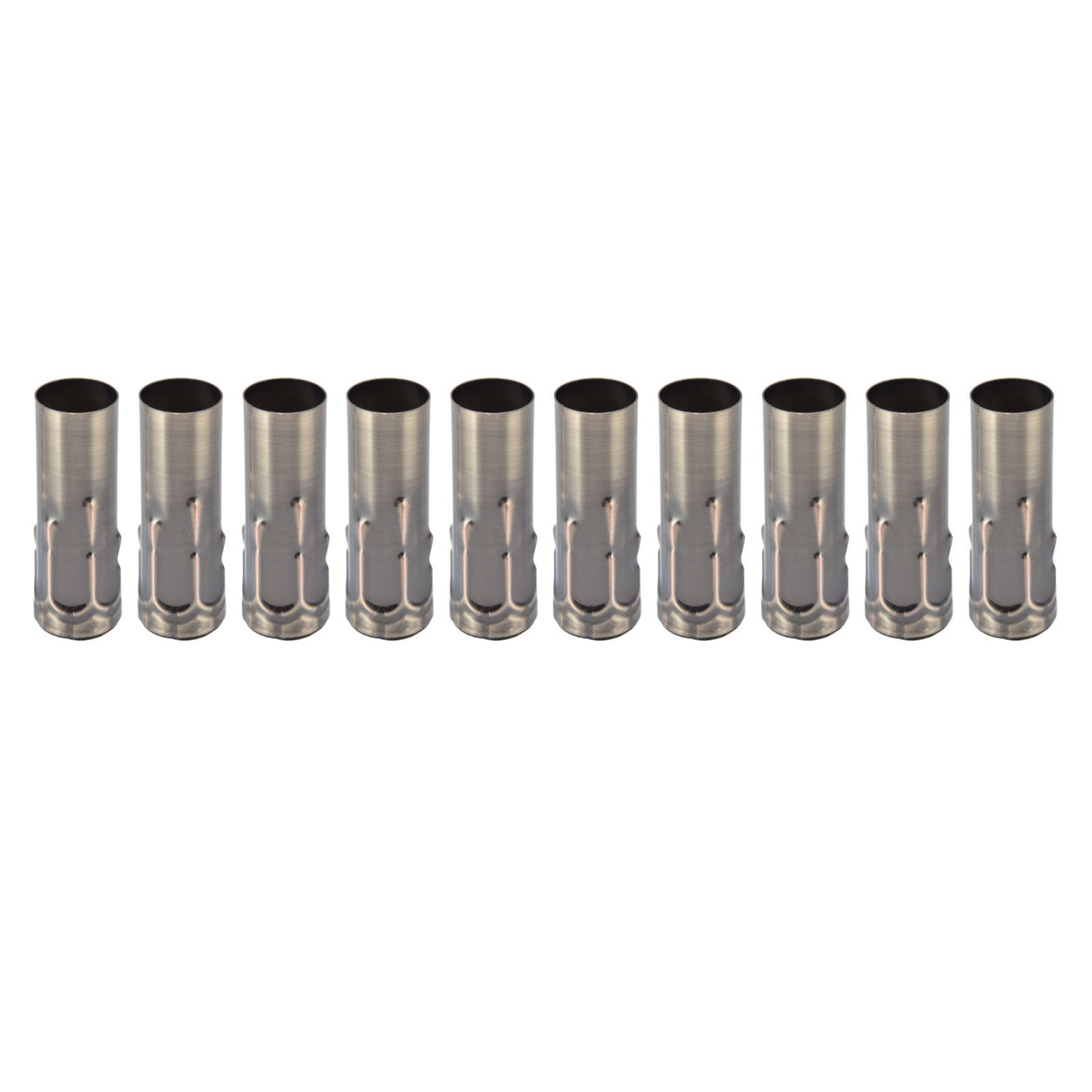 10Pcs E14 Metal Tube for Candle Lamp Holder Lamp Base Lighting Accessories 25x80mm Bronze