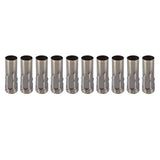 10Pcs E14 Metal Tube for Candle Lamp Holder Lamp Base Lighting Accessories 25x80mm Bronze