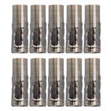 10Pcs E14 Metal Tube for Candle Lamp Holder Lamp Base Lighting Accessories 25x80mm Bronze