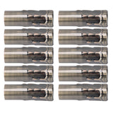 10Pcs E14 Metal Tube for Candle Lamp Holder Lamp Base Lighting Accessories 25x80mm Bronze