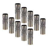 10Pcs E14 Metal Tube for Candle Lamp Holder Lamp Base Lighting Accessories 25x80mm Bronze