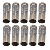 10Pcs E14 Metal Tube for Candle Lamp Holder Lamp Base Lighting Accessories 25x80mm Bronze