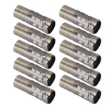 10Pcs E14 Metal Tube for Candle Lamp Holder Lamp Base Lighting Accessories 25x80mm Bronze