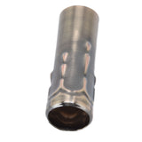 10Pcs E14 Metal Tube for Candle Lamp Holder Lamp Base Lighting Accessories 25x80mm Bronze - Extra Image