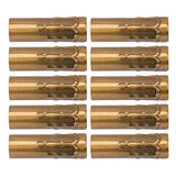 10Pcs E14 Metal Tube for Candle Lamp Holder Lamp Base Lighting Accessories 25x80mm Gold Bronze