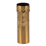 10Pcs E14 Metal Tube for Candle Lamp Holder Lamp Base Lighting Accessories 25x80mm Gold Bronze - Extra Image
